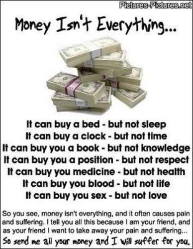 Money can't do many things