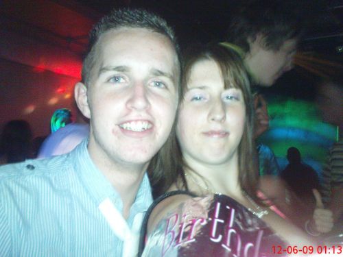 me and paul on mi birthday