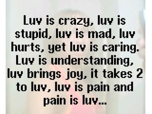 Luv words