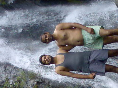 M with my cousin
