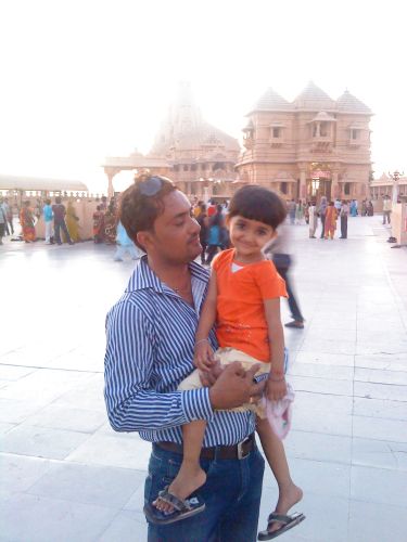 Aastha with Her Dady
