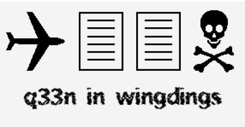 Q33N in wingdings