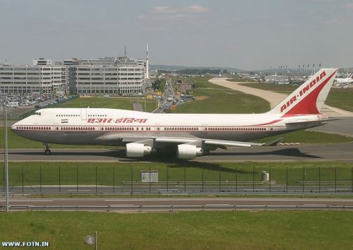 air india 747 in budapest (germany)