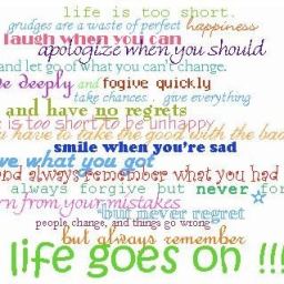Life goes on